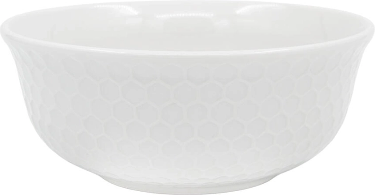 Honeycomb porcelántál 660 ml, fehér