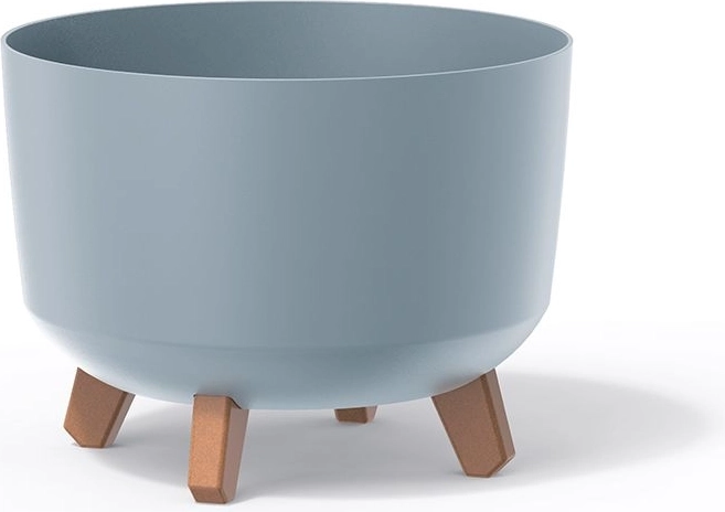 Gracia virágtartó 33,9 cm, világosszürke betonhatással