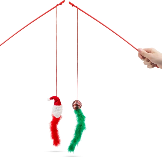 Karácsonyi pálcás játék macskáknak – 1 darab