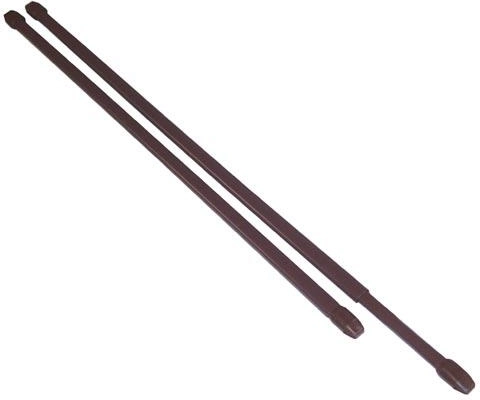 Teleszkópos vitrázsrúd 50–90 cm, fém, barna, 2 db-os készlet