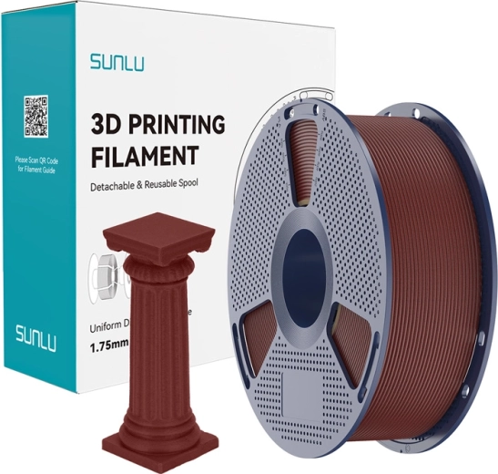 Sunlu PLA High‑Speed márvány hatású filament tégla vörös