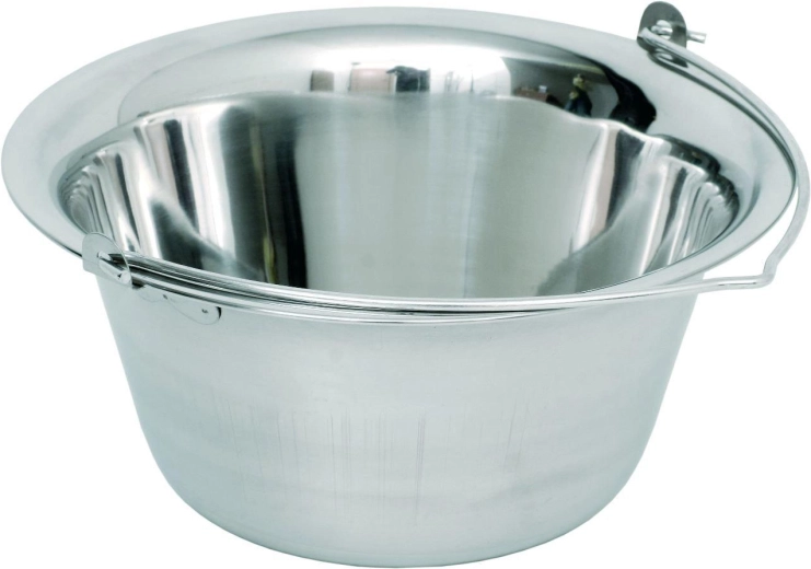 Rozsdamentes üst 13 l tűz fölötti főzéshez