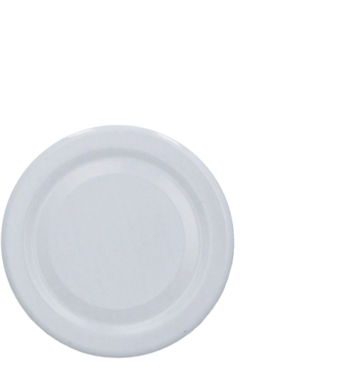 Fehér fi58 RTS kupakok üvegekhez és palackokhoz