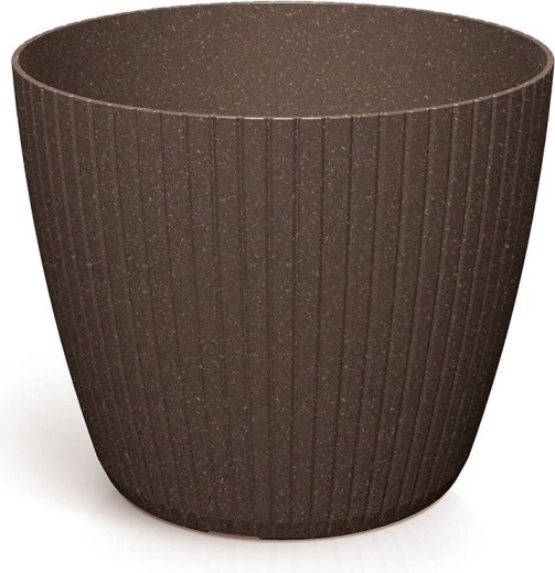 Lamia Eco Wood virágtartó 29,5 cm – kávé