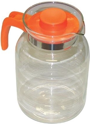 JULIE üvegkancsó 2 l műanyag tetővel és fogantyúval