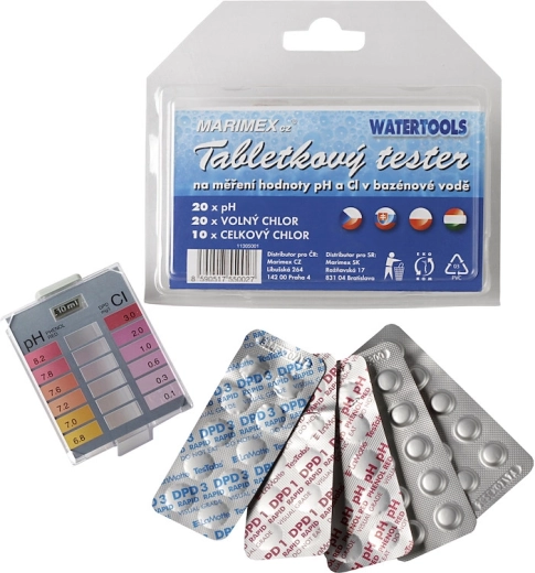 Tablettás pH- és klórteszter medencéhez
