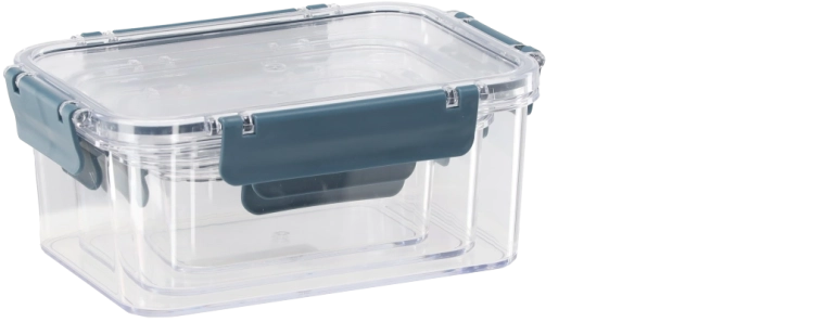 SOFTCHEF téglalap alakú élelmiszertároló dobozok szettje szilikon tömítéssel, 3 db