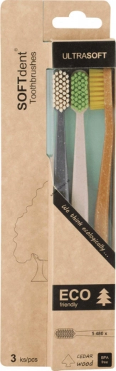 SOFTdent ECO ultra puha fogkefe 3 db