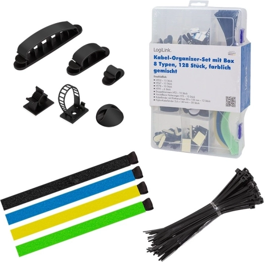 Kábelrendező készlet, 8 részes