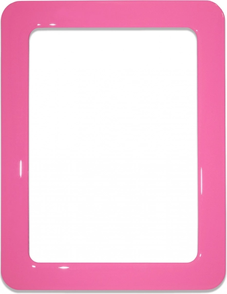 Mágneses öntapadós keret rózsaszín 16,0x11,8 cm
