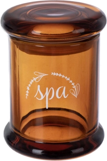 SPA borostyánszínű üveg kozmetikai tégely fedéllel 60 ml