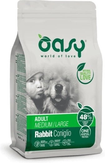 Oasy One Animal Protein Adult Medium/Large nyúlhús 2,5 kg