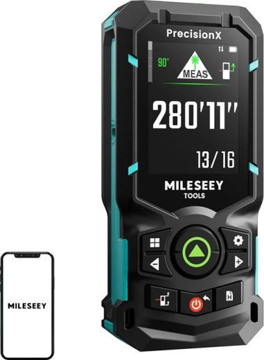 Mileseey S50 zöld lézeres lézeres távolságmérő 120 m