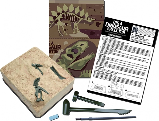 Triceratops dinoszaurusz csontváz – 4M ásatási készlet