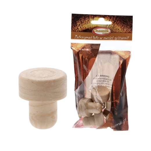 Szintetikus gombadugók palackokhoz, 17 mm, 5 darabos készlet