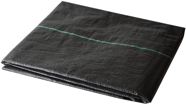 Szövött talajtakaró textília 1,6 × 5 m, 100 g/m², fekete