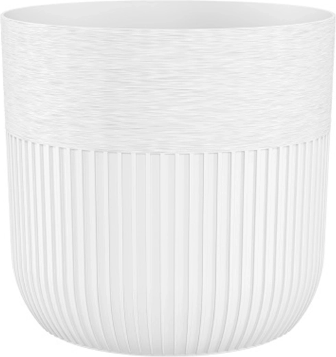 Luca Petit fehér virágcserép, 19 cm