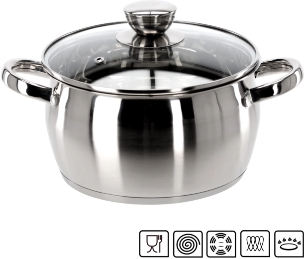 Belly rozsdamentes acél fazék fedővel, 2,5 l, 20 cm