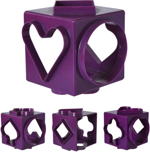 TORO műanyag süteményszaggató – 6 az 1-ben kocka