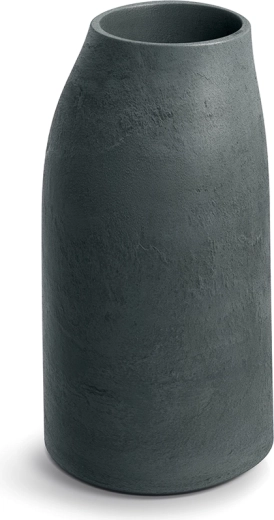 Grafitszínű virágcserép agyagtextúrával 38 × 70 cm, beltérre és kültérre