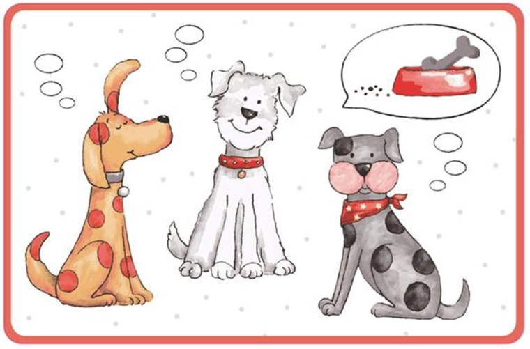 Toro műanyag alátét macska és kutya motívummal 44 × 28,5 cm