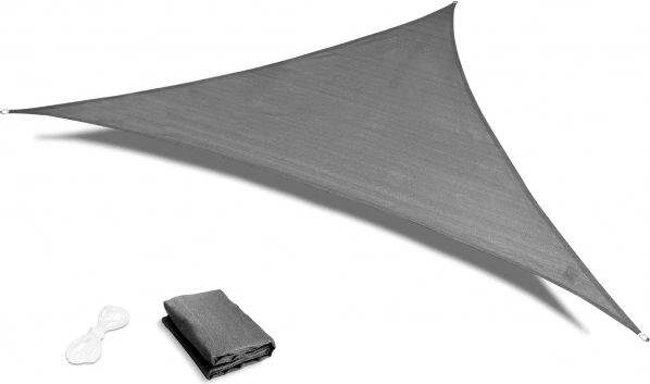 Vízálló háromszög napvitorla 4 × 4 × 4 m ModernHome – szürke
