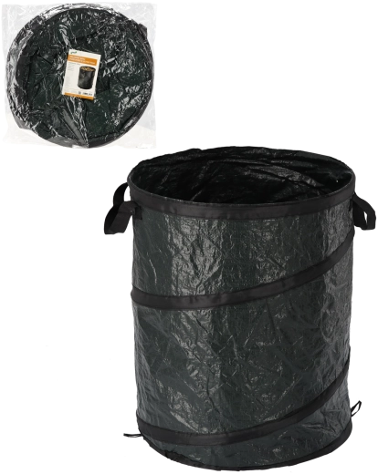 Összecsukható kerti kosár 100 l zöld fogantyúkkal