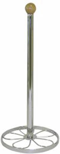 Papírtörlő tartó fa golyóval, 34 × 14 cm