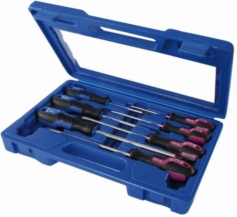 PROFI 7 részes csavarhúzó készlet pozidriv és lapos, kofferes