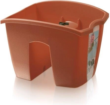 Crown korlátra szerelhető virágláda 24,2 cm – terrakotta
