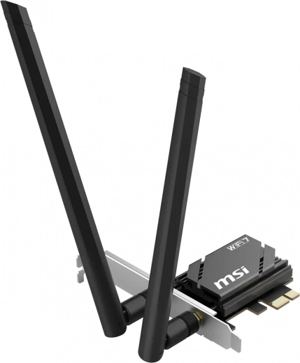 MSI Herald BE6500 WiFi 7 PCIe hálózati kártya