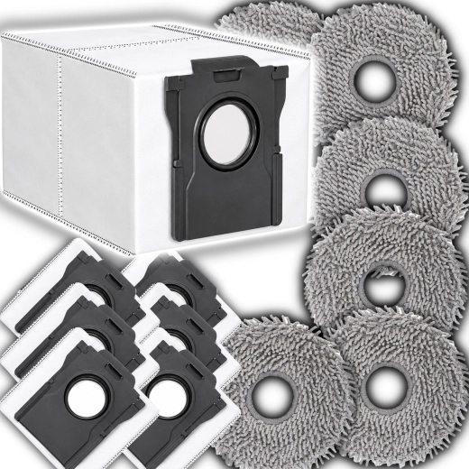 Kiegészítő készlet Dreame robotporszívókhoz (mopok + porzsákok) – kompatibilis az L10S Ultra Gen 2/3, L40, X40, X50 modellekkel
