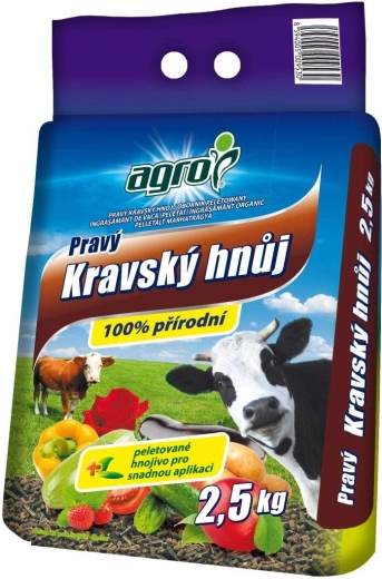 Valódi szarvasmarhatrágya, granulátum 2,5 kg Agro