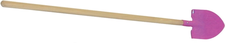 Gyermek szív alakú lapát fa nyéllel, 75 cm