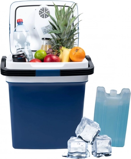 Hordozható autós hűtőláda fűtőfunkcióval, 29 l