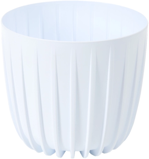 Mira alacsony virágcserép 24 cm, fehér