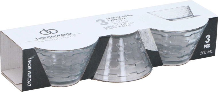 Lycium üvegtál-készlet 300 ml, 3 db