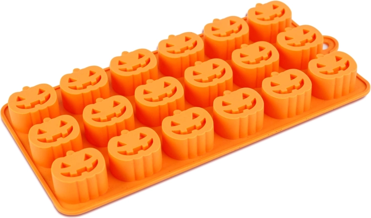 Halloween témájú szilikon jégkockaforma sütőtök alakú jégkockákhoz