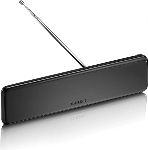 Beltéri TV-antenna állítható erősítéssel, 1,8 m koaxiális kábel, 75 Ohm, 3G/4G szűrő, DVB-T/T2