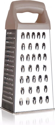 21 cm-es rozsdamentes acél piramisreszelő műanyag latte fogantyúval CULINARIA