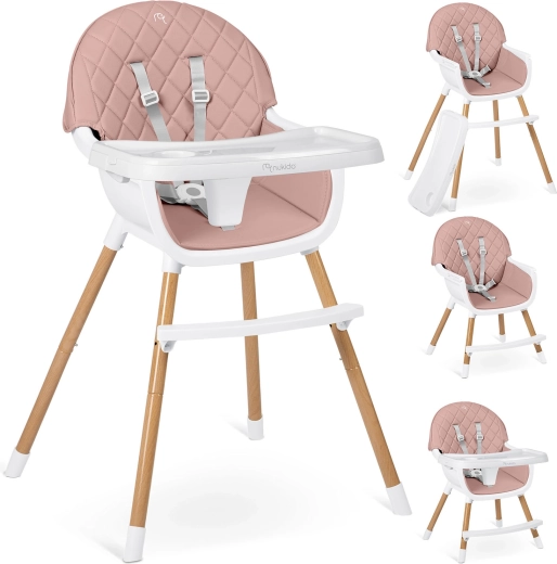 NUKIDO Lilo etetőszék rózsaszín