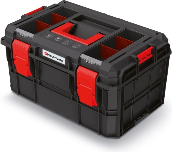 X‑BLOCK LOG moduláris szerszámosláda 546 × 380 × 307 mm, fekete