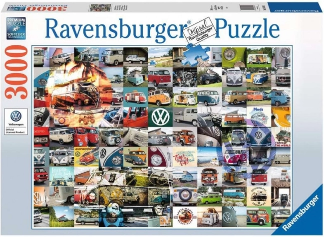 Ravensburger puzzle 3000 darab – 99 pillanat VW Campervan