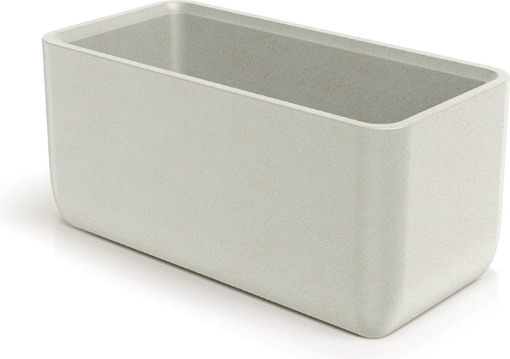 MOLTA CASE virágláda 80 cm – homokszínű műanyag láda