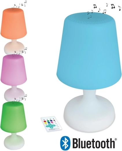Vízálló Bluetooth hangszóró LED-lámpával