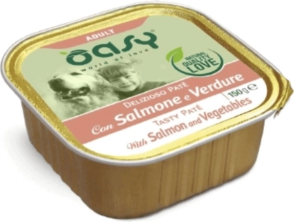 Oasy Tasty Paté Adult lazac és zöldség 150 g