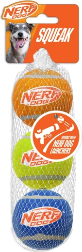 Nerf Dog sípoló teniszlabdák kutyáknak, 3 db