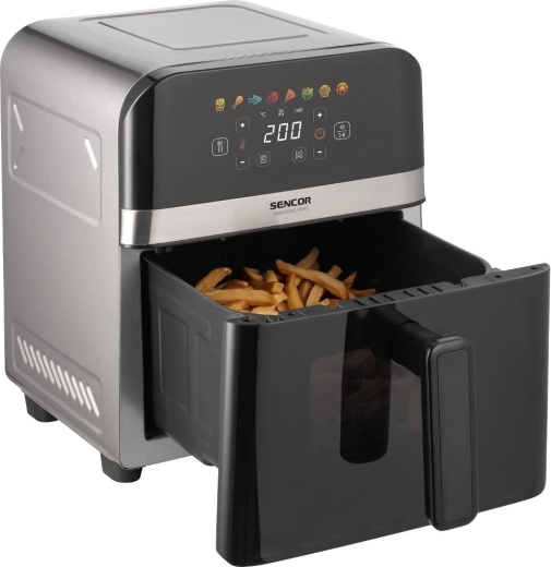 Sencor SFR 6800SS Dual Heat Inox forrólevegős fritőz