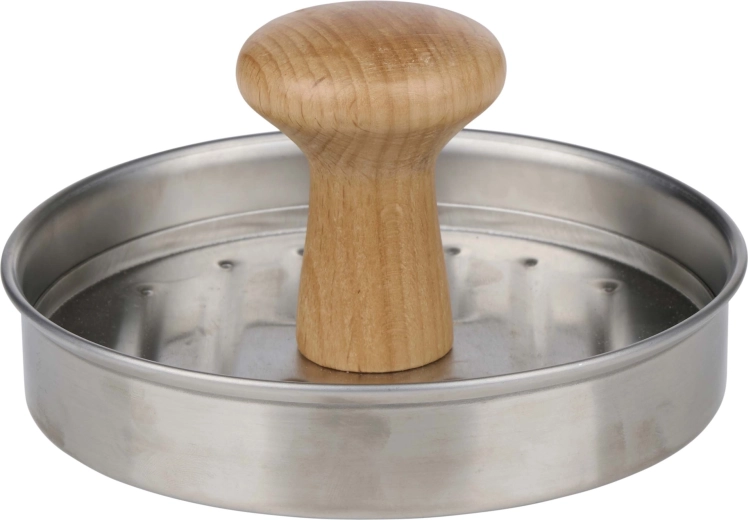 ALPINA hamburgerprés fémből és fából 13 × 13 × 6 cm