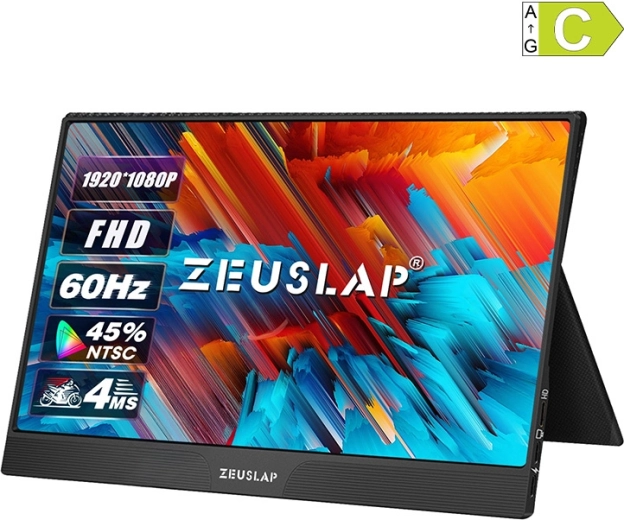 Zeuslap Z15ST hordozható érintőmonitor 15,6" Full HD IPS